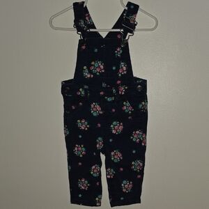 Carter's Jeans Overalls with Floral Print
